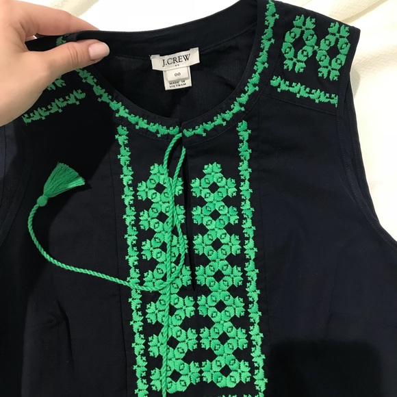 J. Crew Navy Blouse - Picture 3 of 3